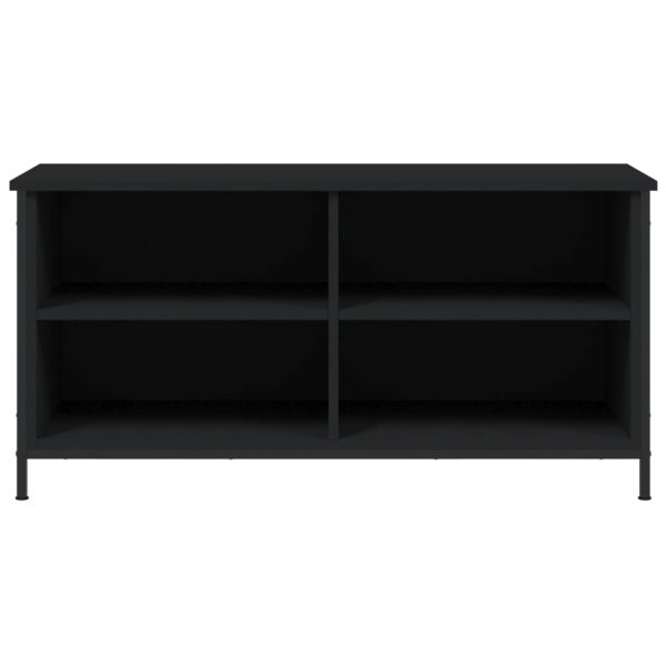 Móvel de TV 100x40x50 cm derivados de madeira preto - Image 4