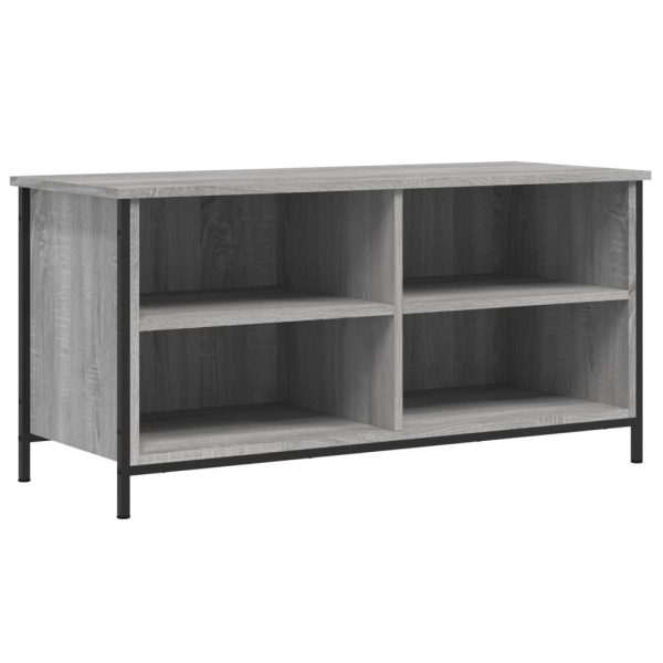 Móvel de TV 100x40x50 cm derivados de madeira cinzento sonoma - Image 2