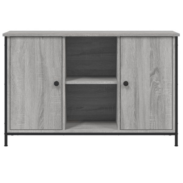 Móvel de TV 100x35x65 cm derivados de madeira cinzento sonoma - Image 5