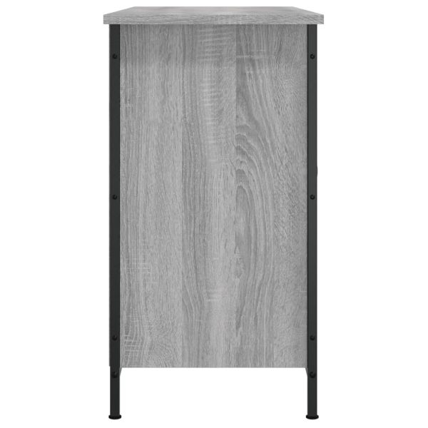 Móvel de TV 100x35x65 cm derivados de madeira cinzento sonoma - Image 7