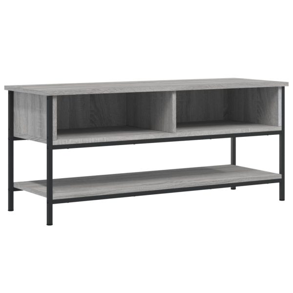 Móvel de TV 100x35x45 cm derivados de madeira cinzento sonoma - Image 2