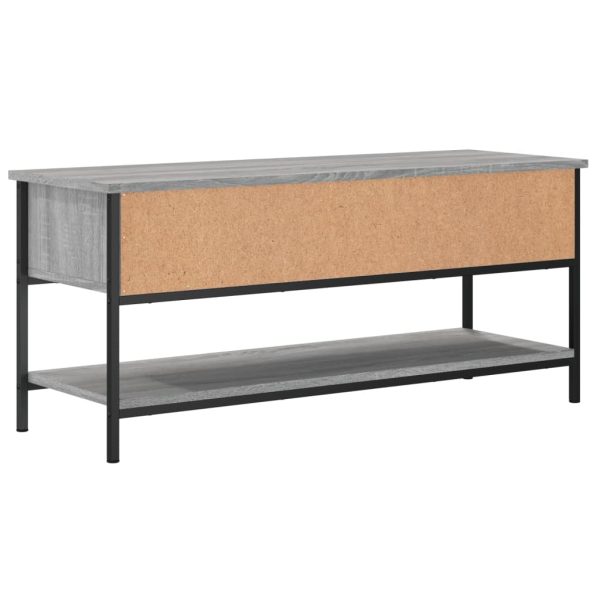 Móvel de TV 100x35x45 cm derivados de madeira cinzento sonoma - Image 6