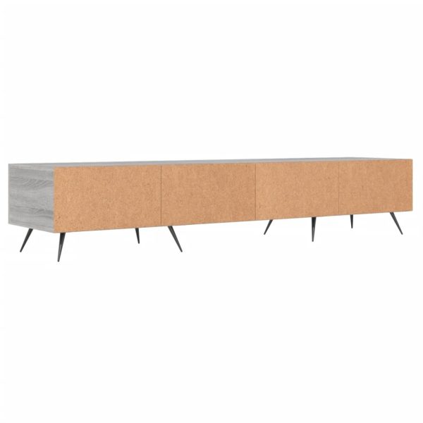 Móvel de TV 150x36x30 cm derivados de madeira cinzento sonoma - Image 8