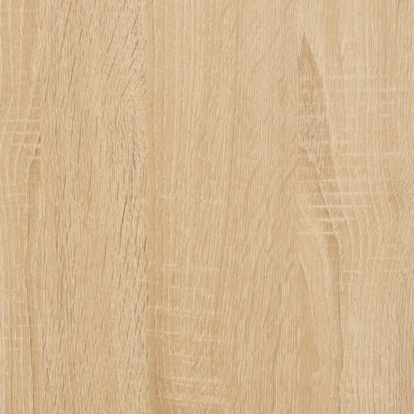 Prateleira de parede com barra 20x25x30 cm carvalho sonoma - Image 7