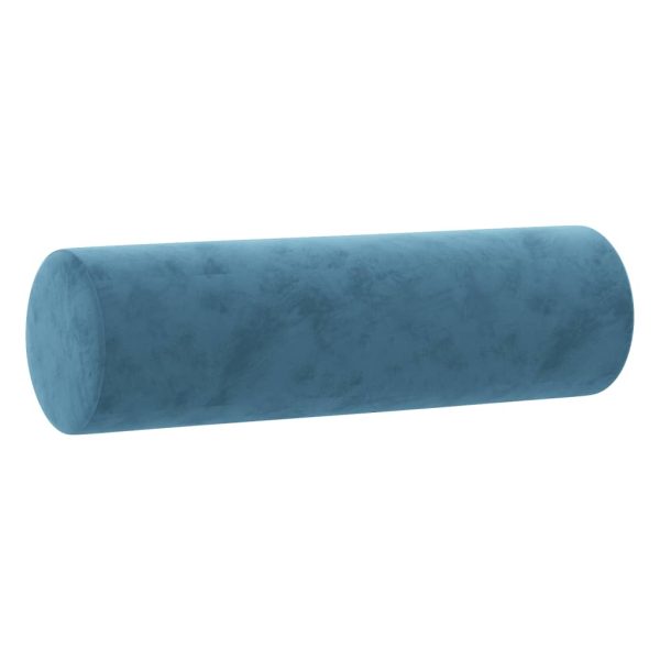 2 pcs conjunto de sofás com almofadas veludo azul - Image 5