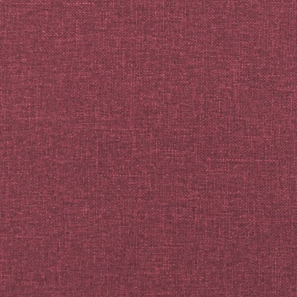 3 pcs conjunto de sofás com almofadões tecido vermelho tinto - Image 7