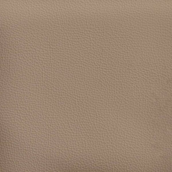 Sofá de 2 lugares 140 cm couro artificial cor cappuccino - Image 7