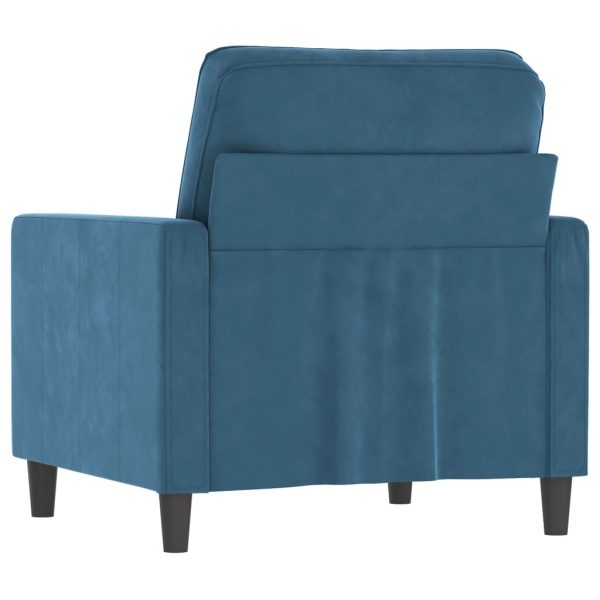 Poltrona 60 cm veludo azul - Image 5