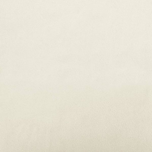 Sofá de 3 lugares 180 cm veludo cor creme - Image 7