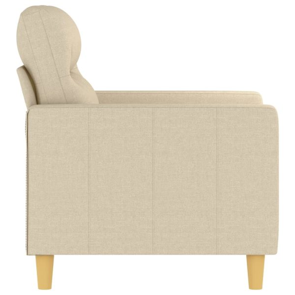 Poltrona 60 cm tecido cor creme - Image 4