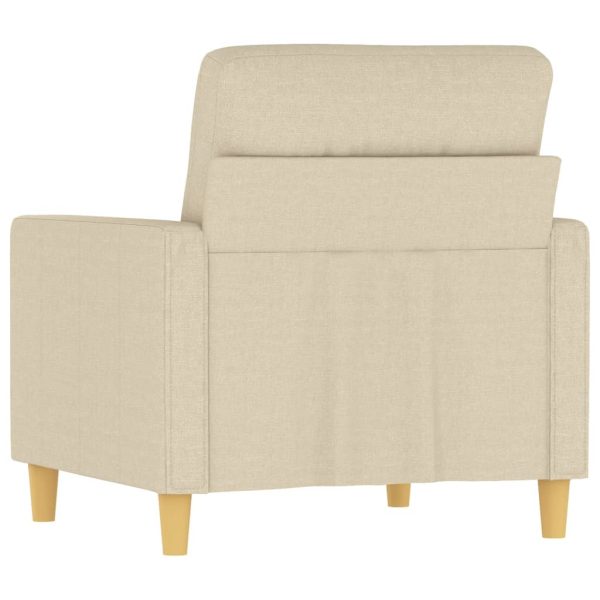 Poltrona 60 cm tecido cor creme - Image 5