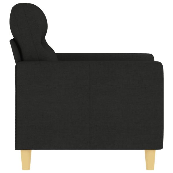 Poltrona 60 cm tecido preto - Image 4
