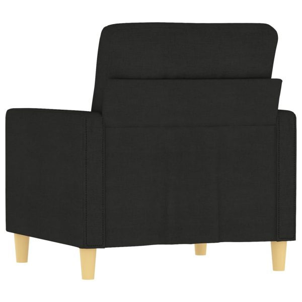 Poltrona 60 cm tecido preto - Image 5