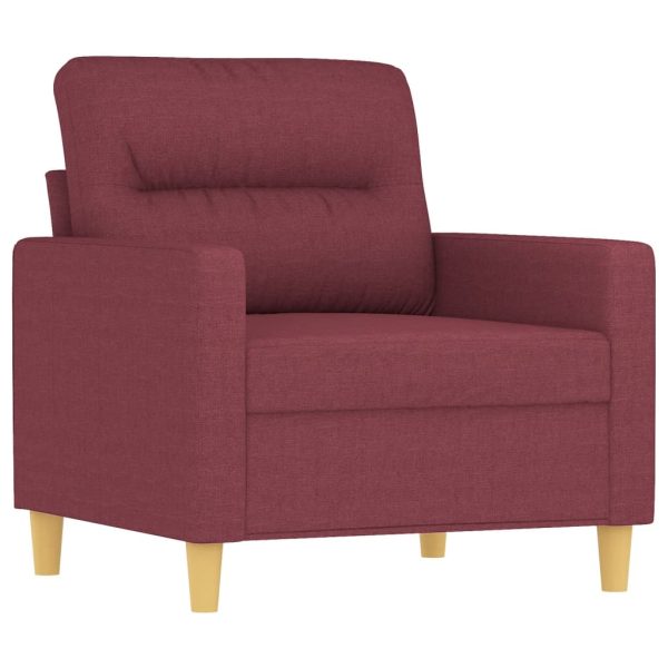 Poltrona 60 cm tecido vermelho tinto - Image 2