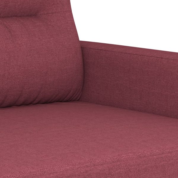 Poltrona 60 cm tecido vermelho tinto - Image 6