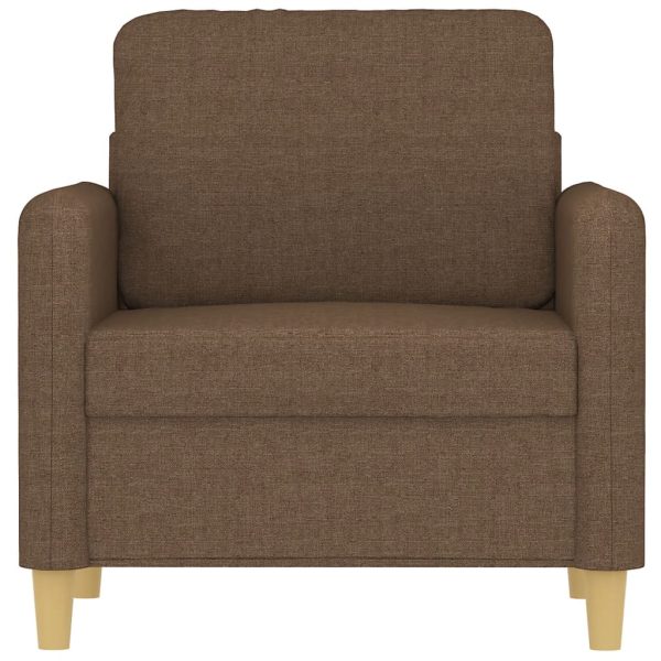 Poltrona 60 cm tecido castanho - Image 3