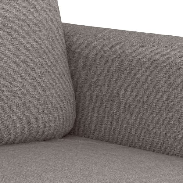 Poltrona tecido 60 cm cinzento-acastanhado - Image 6