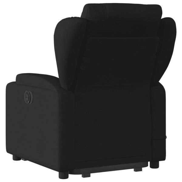 Poltrona de massagens reclinável elevatória tecido preto - Image 5