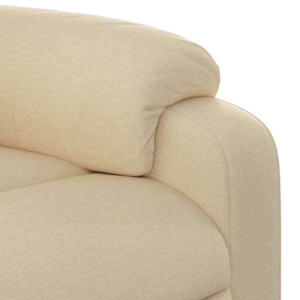 Poltrona reclinável elevatória tecido cor creme - Image 11
