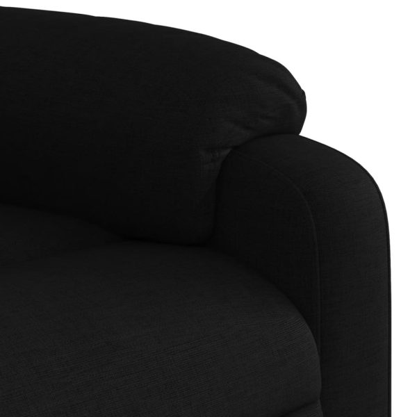 Poltrona de massagens reclinável elevatória tecido preto - Image 11