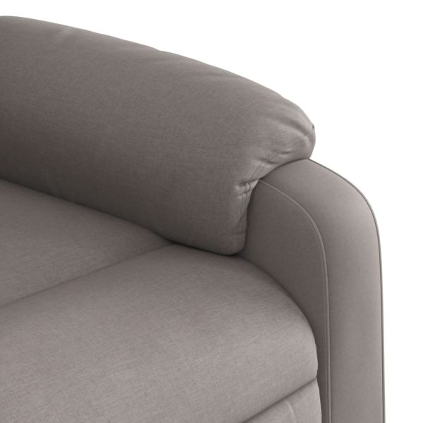 Poltrona reclinável massagens elétrica tecido cinza-acastanhado - Image 11