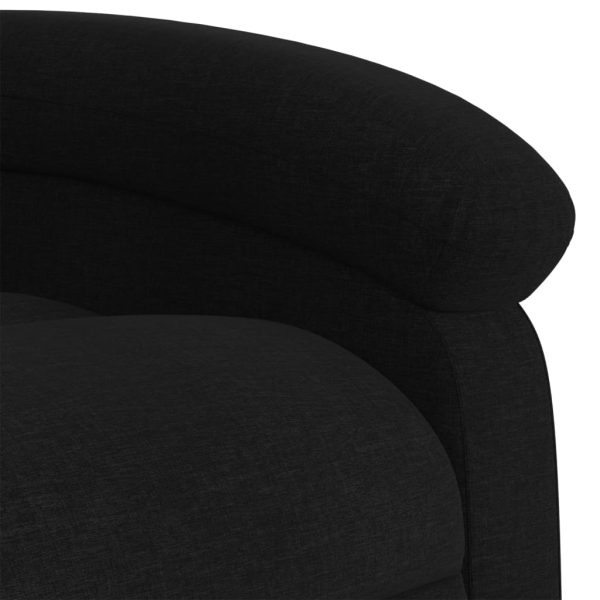 Poltrona reclinável tecido preto - Image 8