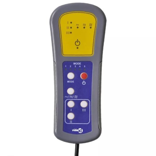 Poltrona de massagens reclinável tecido cinzento-claro - Image 11