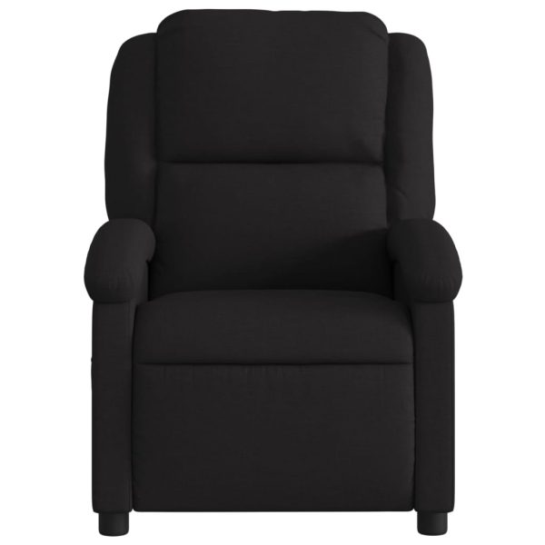 Poltrona de massagens reclinável tecido preto - Image 4
