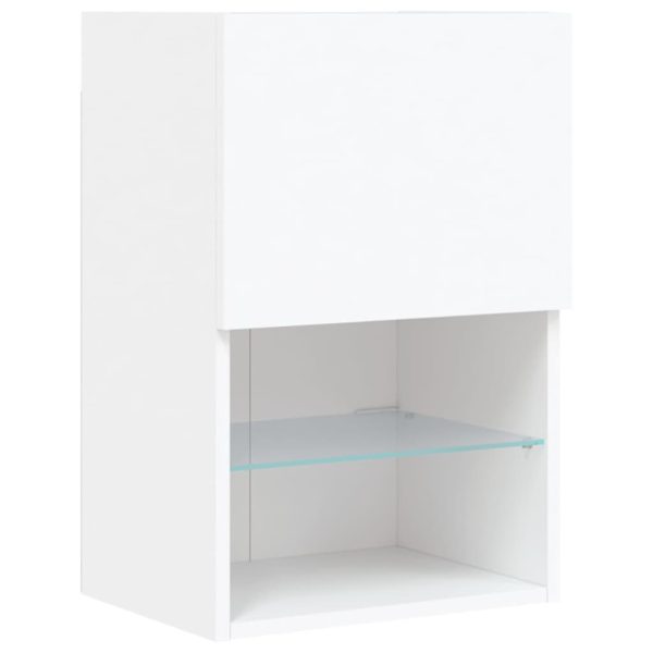 Móvel de TV com luzes LED 40,5x30x60 cm branco - Image 7