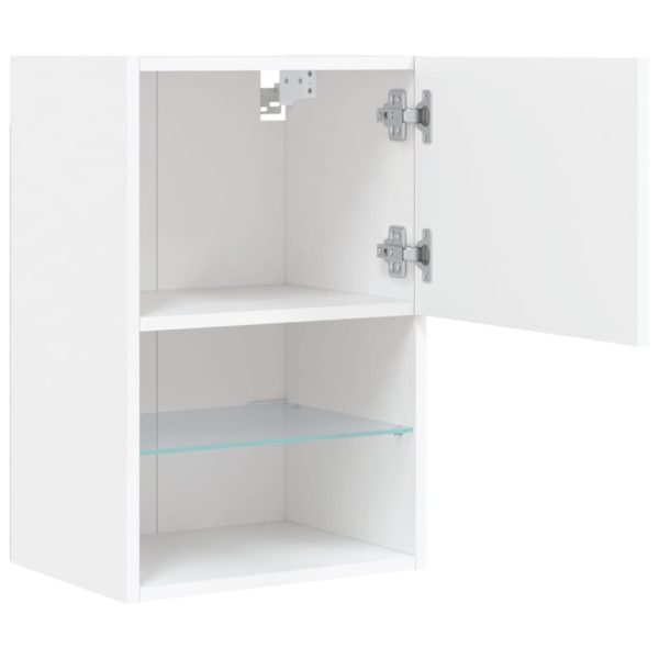 Móvel de TV com luzes LED 40,5x30x60 cm branco - Image 8