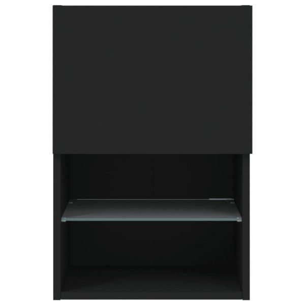 Móvel de TV com luzes LED 40,5x30x60 cm preto - Image 9