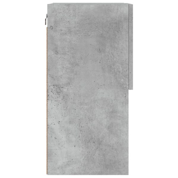Móvel de TV com luzes LED 40,5x30x60 cm cinzento cimento - Image 10