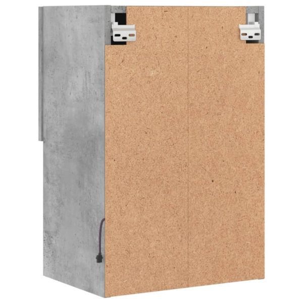 Móveis de TV com luzes LED 2 pcs 40,5x30x60 cm cinzento cimento - Image 11