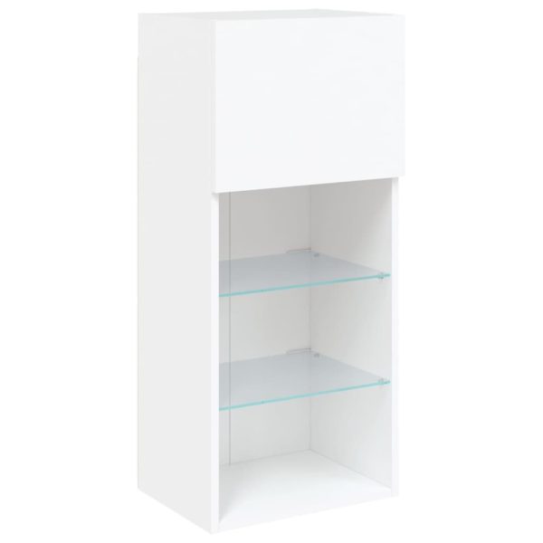 Móvel de TV com luzes LED 40,5x30x90 cm branco - Image 7