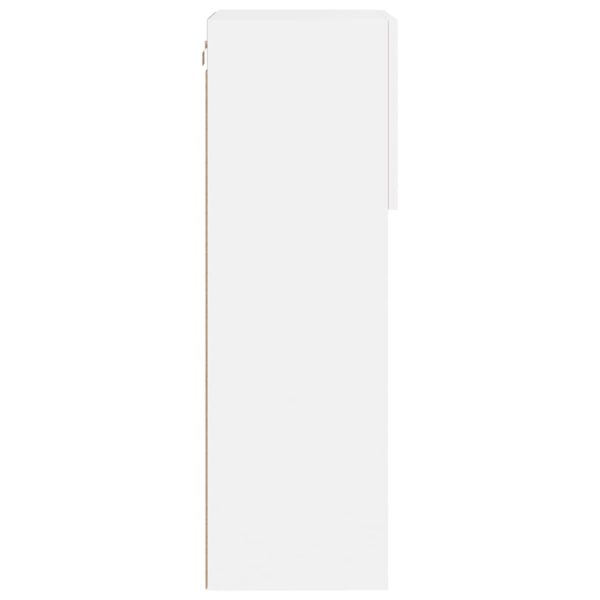 Móveis de TV com luzes LED 2 pcs 40,5x30x90 cm branco - Image 10