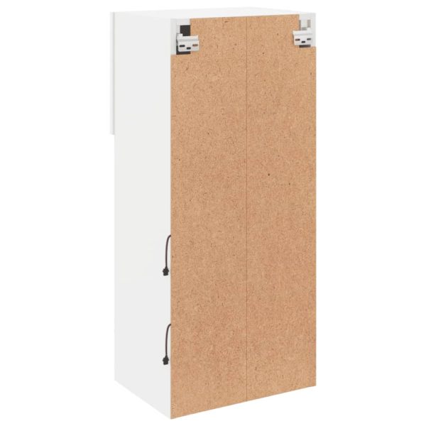 Móveis de TV com luzes LED 2 pcs 40,5x30x90 cm branco - Image 11