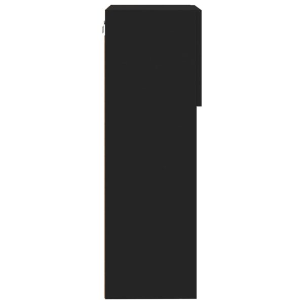 Móveis de TV com luzes LED 2 pcs 40,5x30x90 cm preto - Image 10