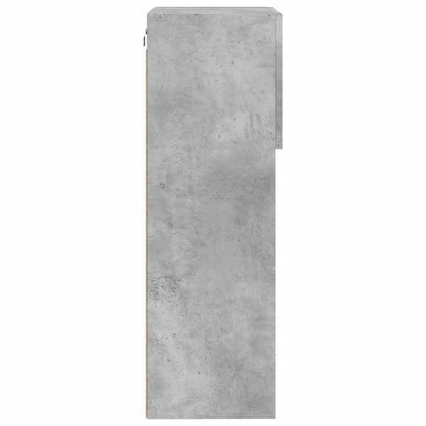 Móveis de TV com luzes LED 2 pcs 40,5x30x90 cm cinzento cimento - Image 10