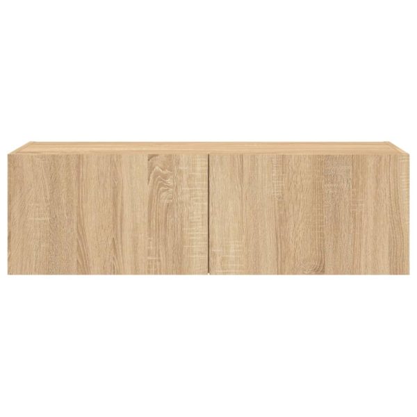 Móvel de parede p/ TV c/ luzes LED 100x35x31 cm carvalho sonoma - Image 10