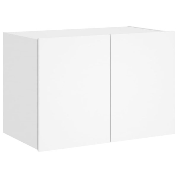 Móvel de parede para TV com luzes LED 60x35x41 cm branco - Image 3