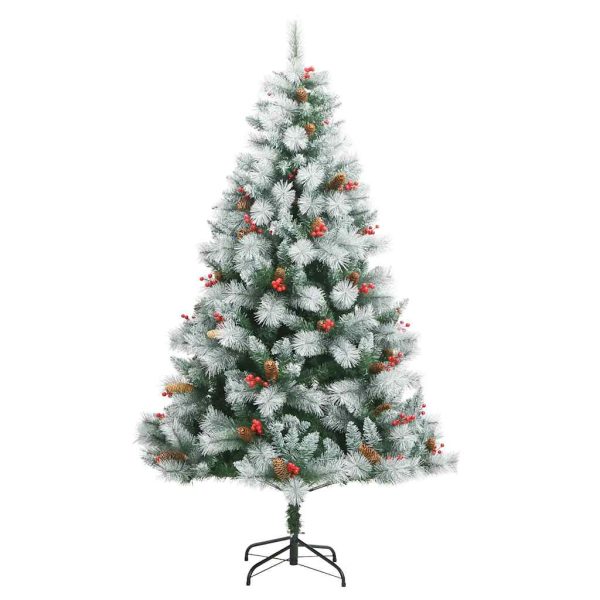 Árvore Natal artificial articulada c/ 300 luzes LED+bolas 180cm - Image 5
