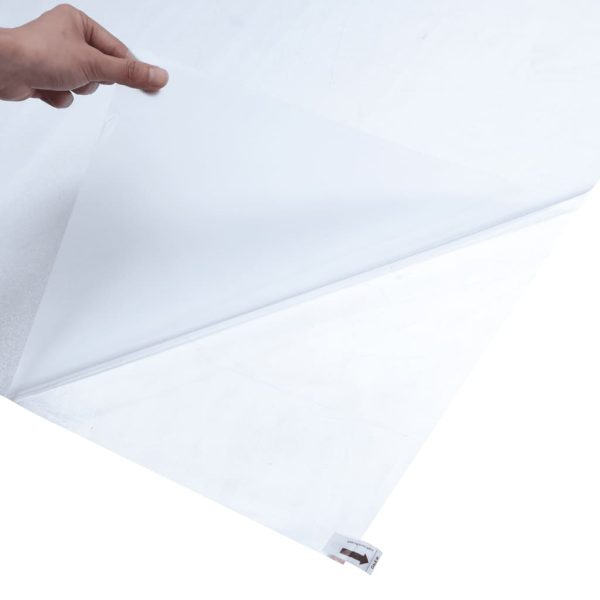 Película janela estática 45x500 cm PVC cinza transparente fosco - Image 6