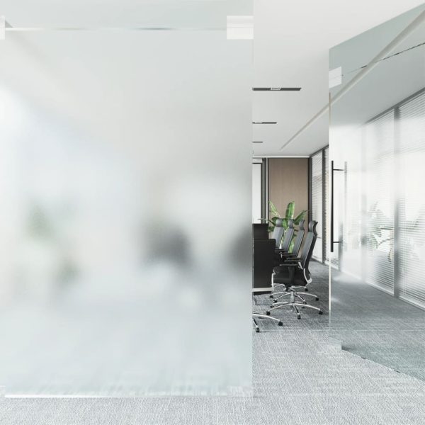 Película janela estática 45x1000cm PVC cinza transparente fosco - Image 3