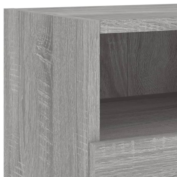 4 pcs móveis de parede p/ TV derivados de madeira cinza sonoma - Image 9