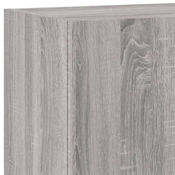4 pcs móveis de parede p/ TV derivados de madeira cinza sonoma - Image 10