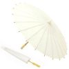 PARASOL PAPEL BAMBÚ MARFIL