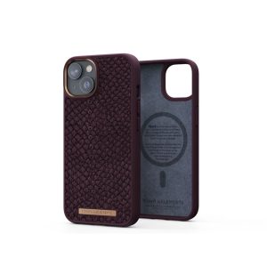 FUNDA MAGSAFE IPHONE 14 PIEL DE SALMON COÑAC NJORD