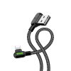 CABLE USB A LIGHTNING 1.8M ACODADO NYLON - Image 2