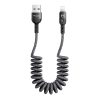 CABLE MCDODO USB A LIGHTNING ESPIRAL 1.8M 2A SOPORTA CARGA RAPIDA - GRIS