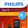 TARJETA MICRO SD 16GB PHILIPS CLASE 10